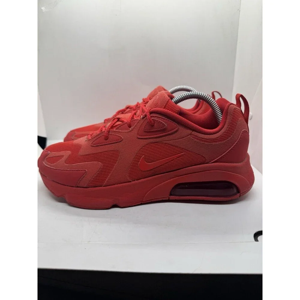 Nike Air Max 200 University Red Mens Size 9.5 Shoes Sneakers CU4878 600